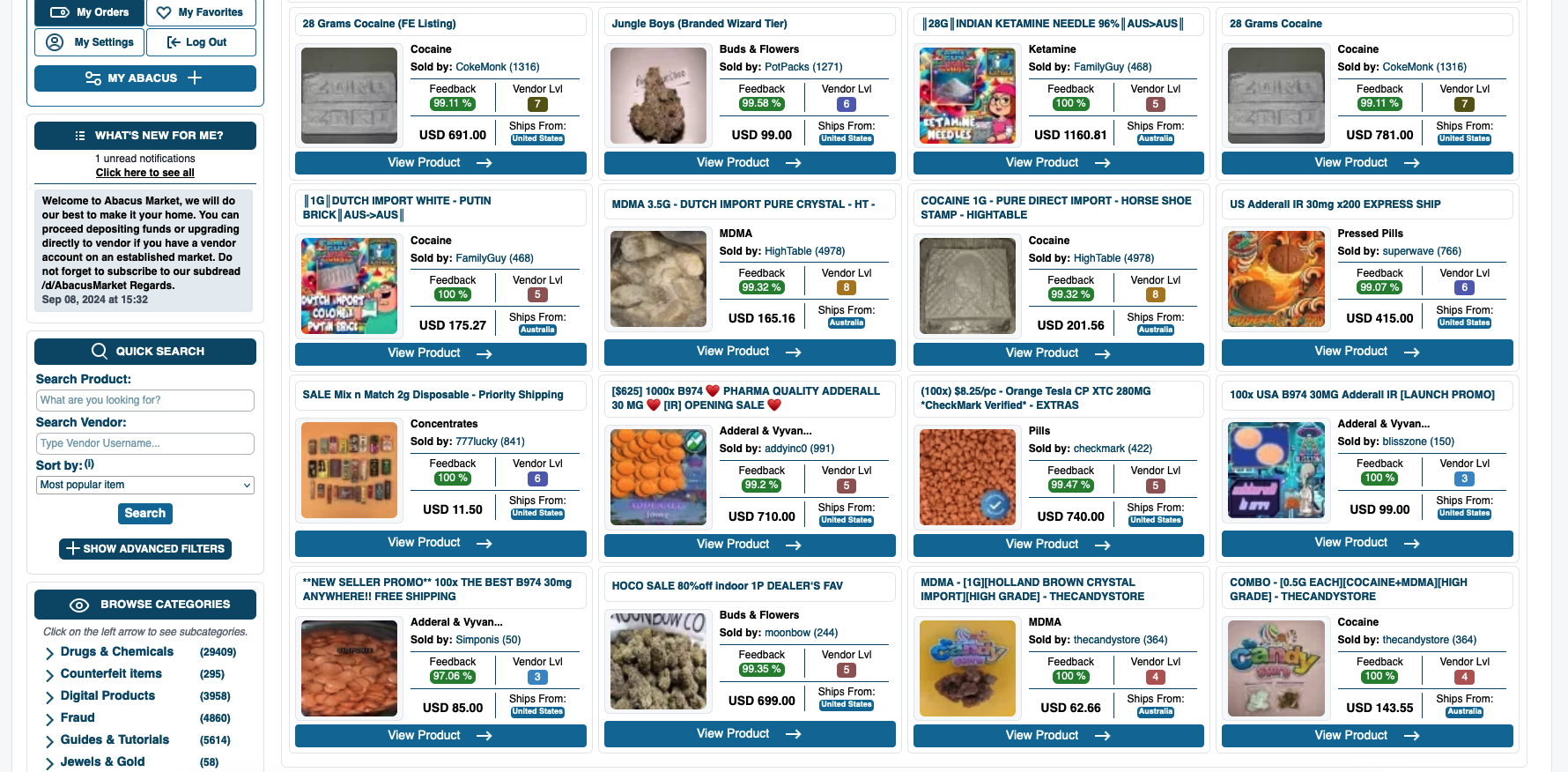 Market Categories